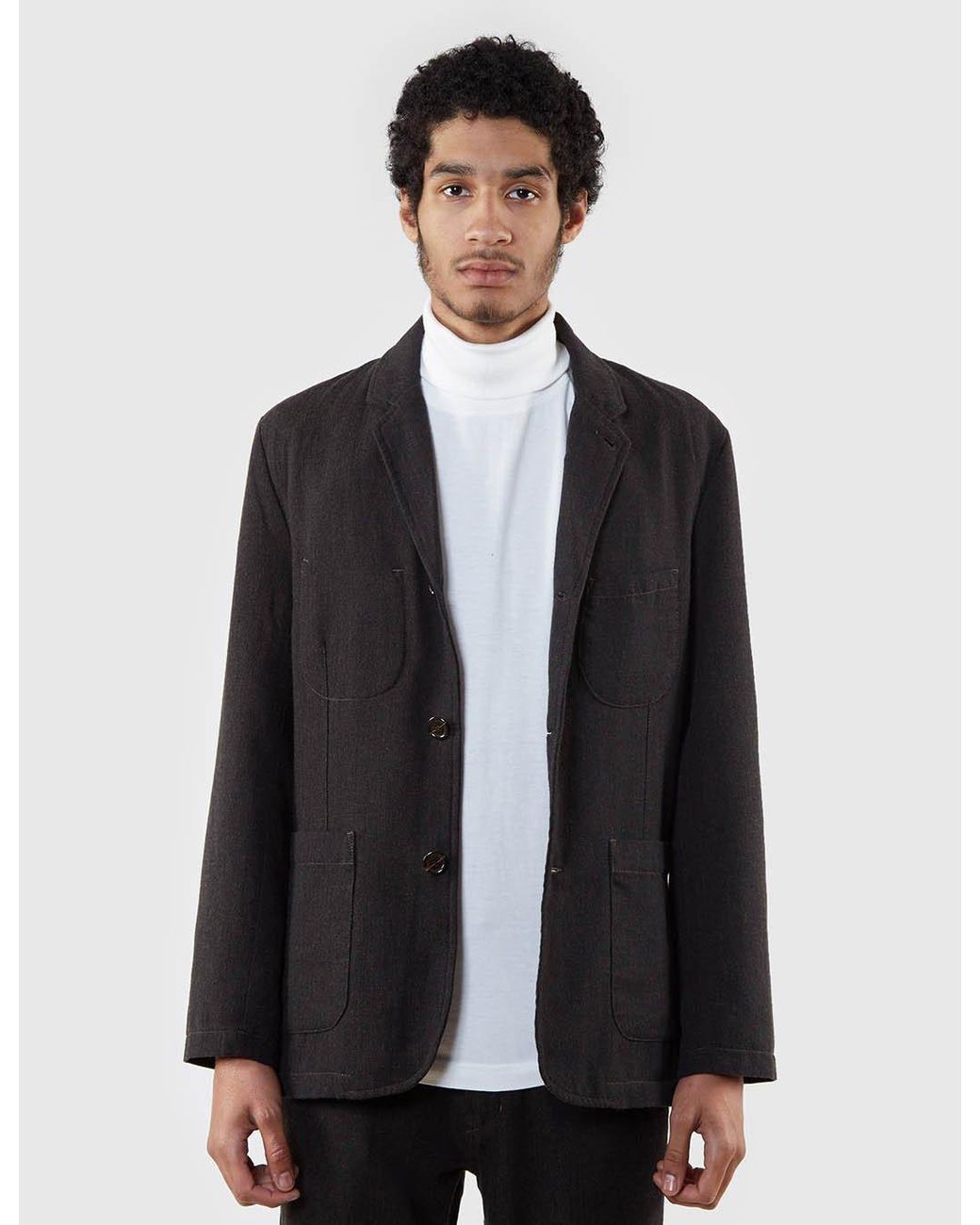 Universal Works Blue Suit Wool Jacket for men