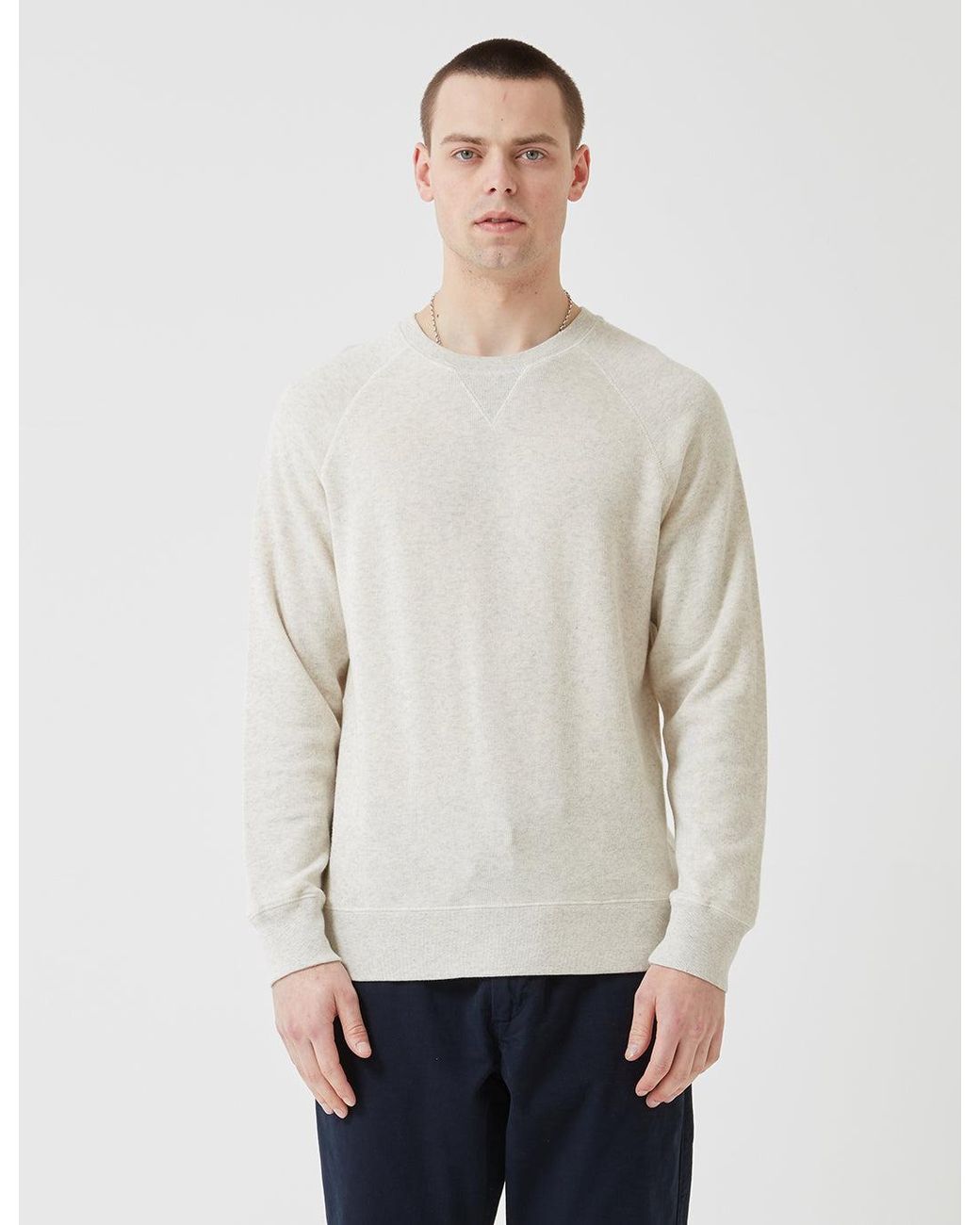 Bellerose White Mali Sweatshirt for men