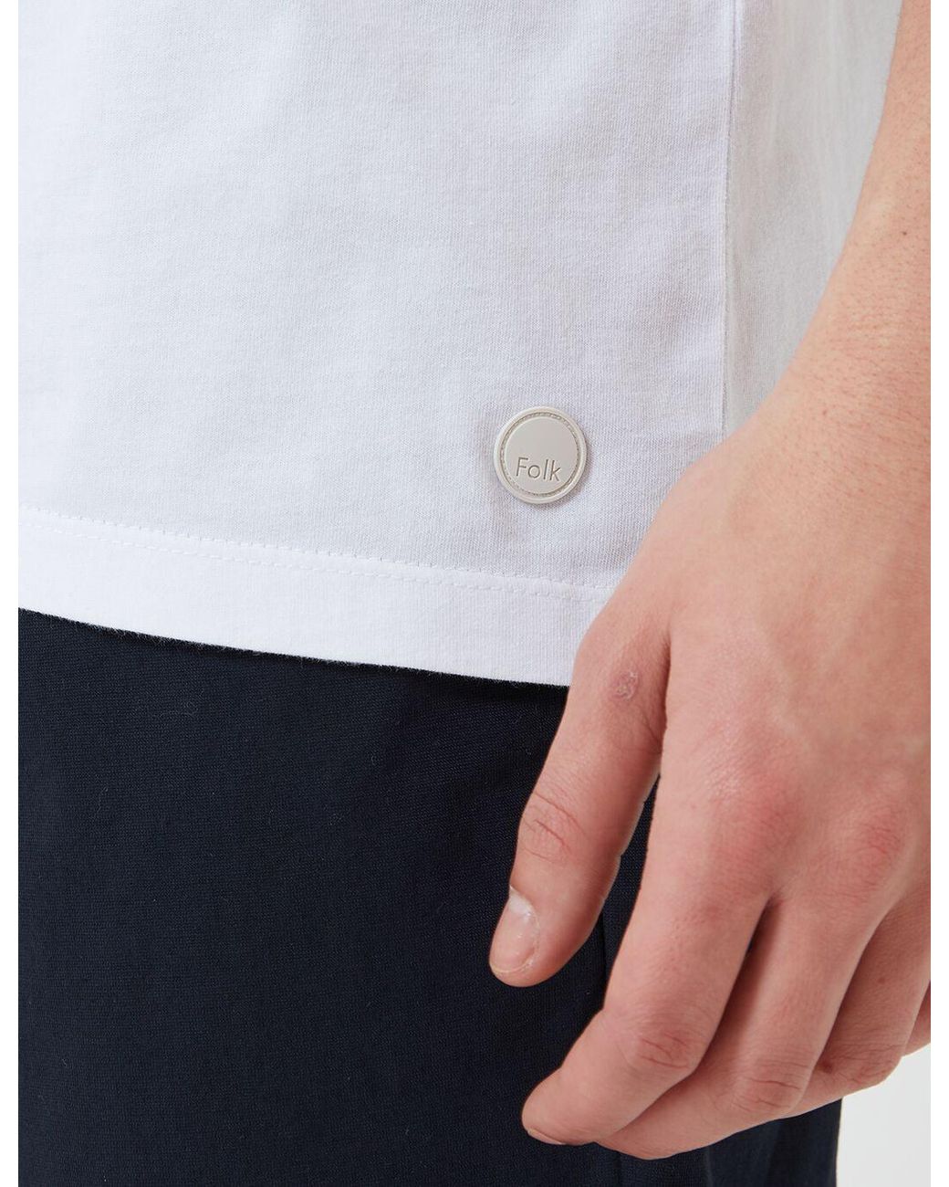 Folk White Folk Knot T-Shirt for men