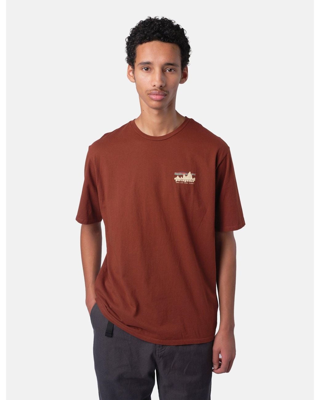 Patagonia Red '73 Skyline Organic T-Shirt for men