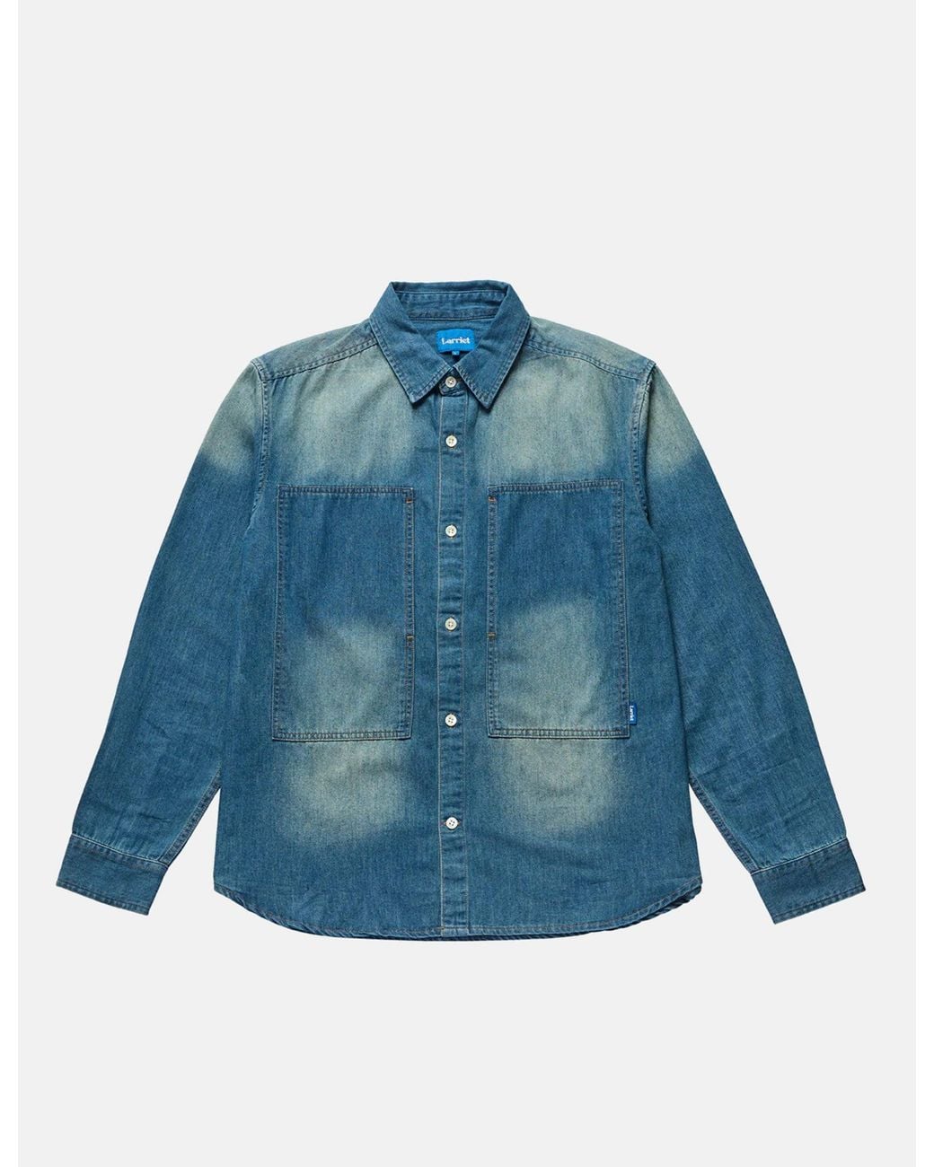 Larriet Blue Cliff Long Sleeve Shirt (70S Wash) for men