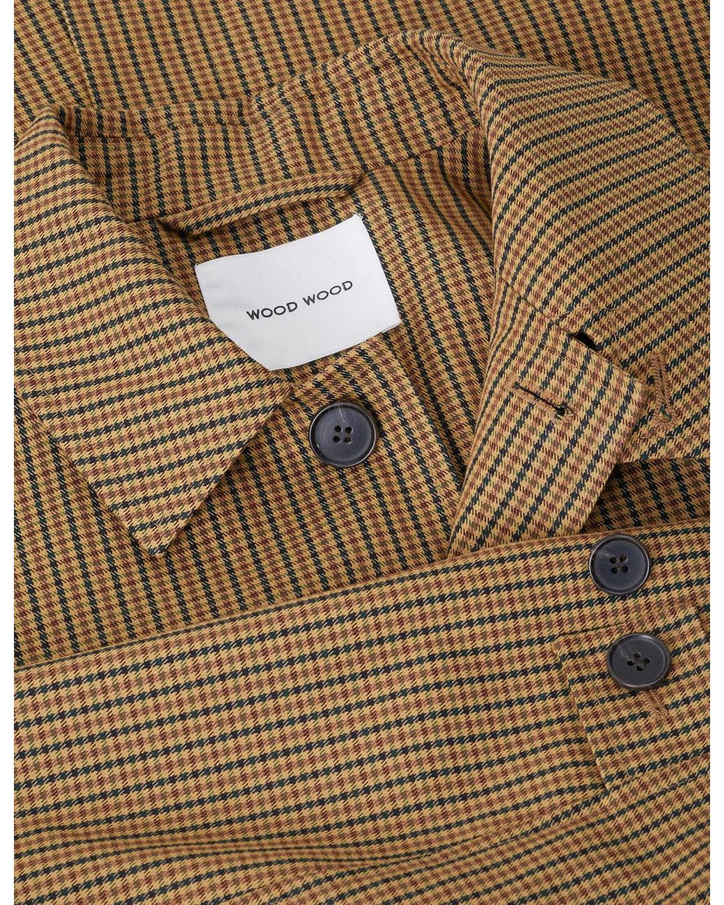 WOOD WOOD Natural Thomas Tech Twill Coat for men