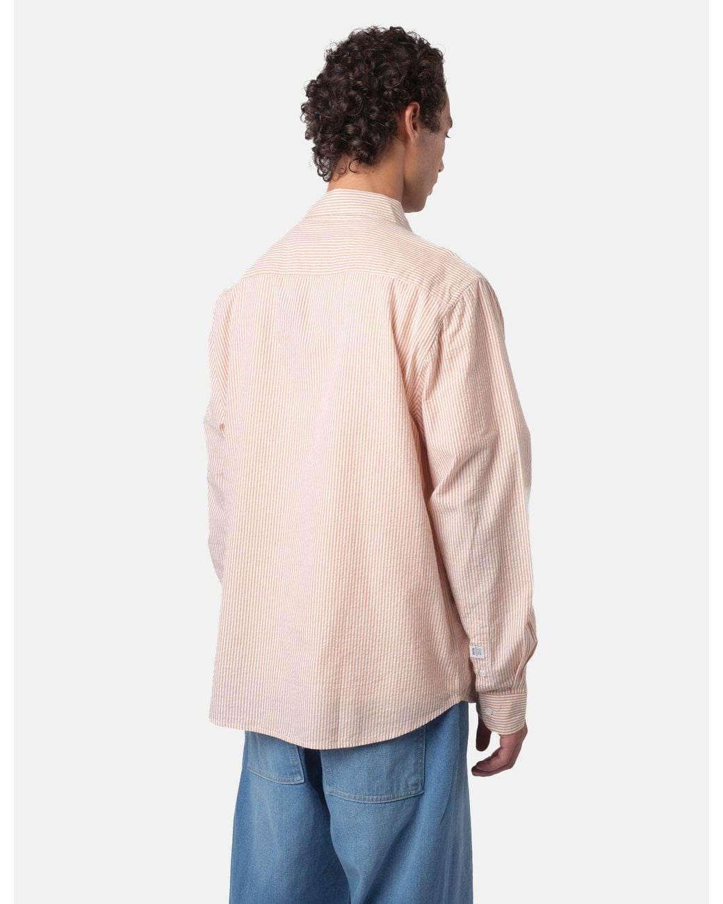 BHODE Natural Box Seersucker Shirt for men