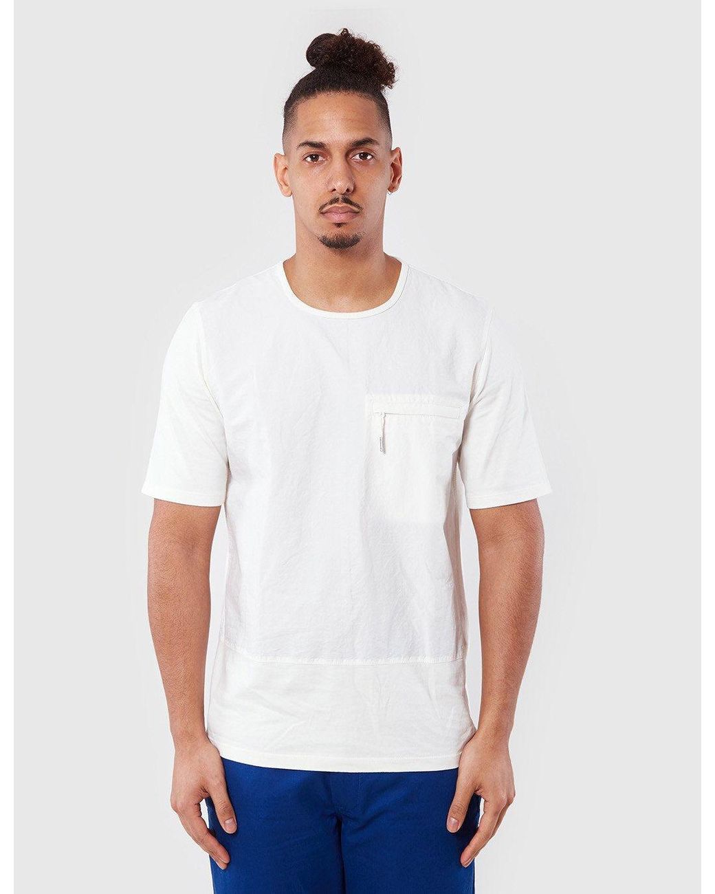 Folk White Folk Combination T-Shirt for men