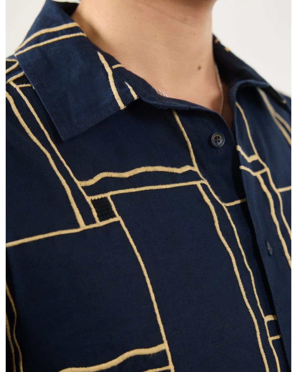 Percival Blue Verona Oversized Pearce Shirt for men