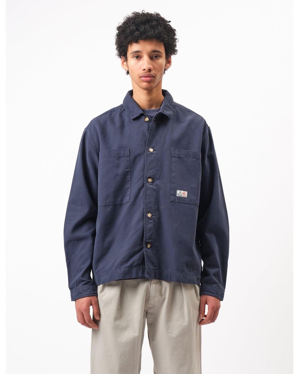 BHODE Blue Hunting Overshirt Twill for men
