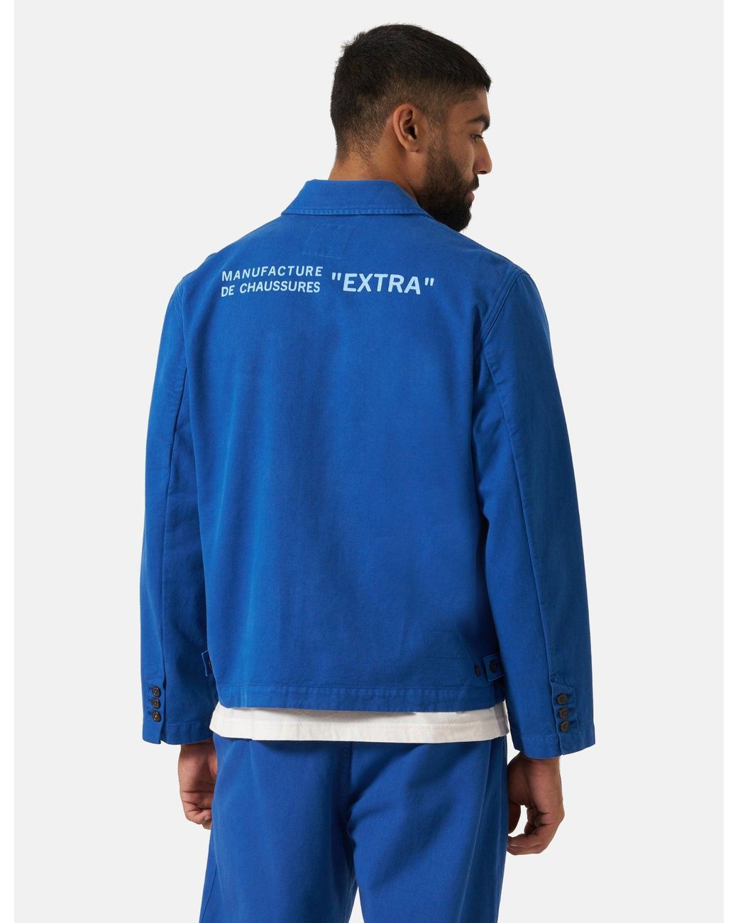 Universal Works Blue X Paraboot Warmus Jacket (Derek Twill) for men