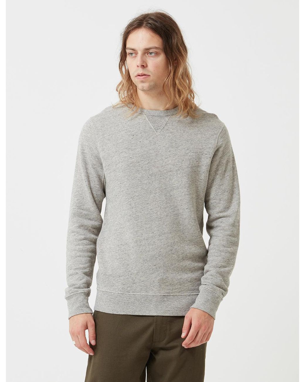 Bellerose Gray Vague Sweatshirt for men