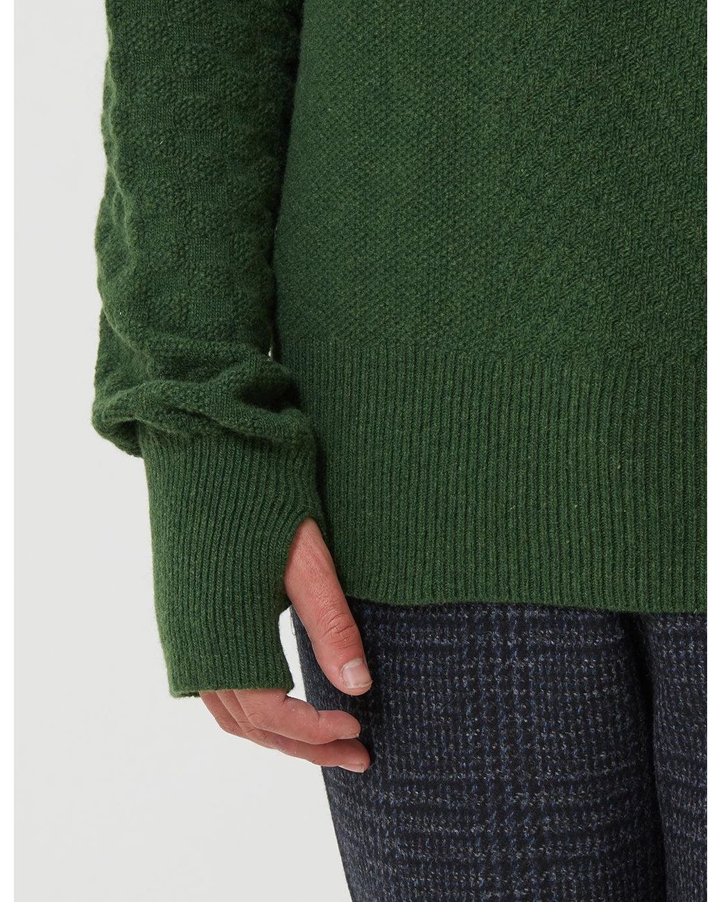 Oliver Spencer Green Talbot Roll Neck for men