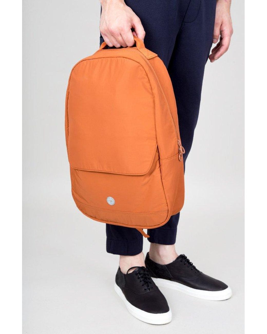Folk Orange Folk New Simple Backpack for men