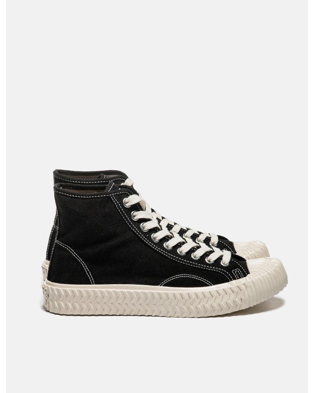 Excelsior White Bolt Hi Canvas Trainers for men