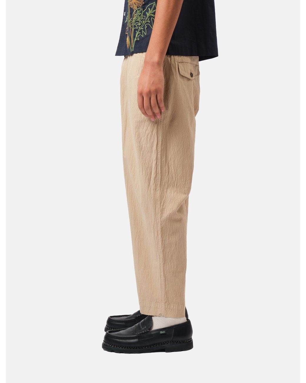 Universal Works Black Oxford Pant (Seersucker Ii) for men