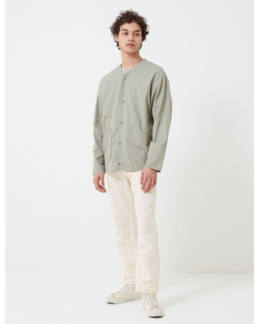 Universal Works Gray Liner Jacket (Poplin) for men