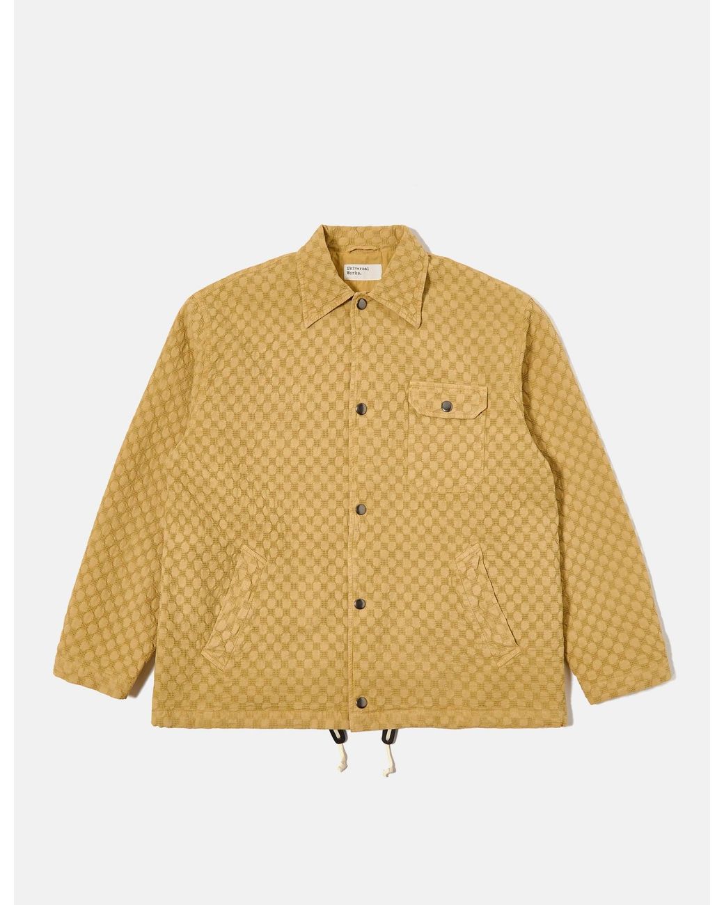 Universal Works Natural Head Coach Jacket (Dot Waffle) for men