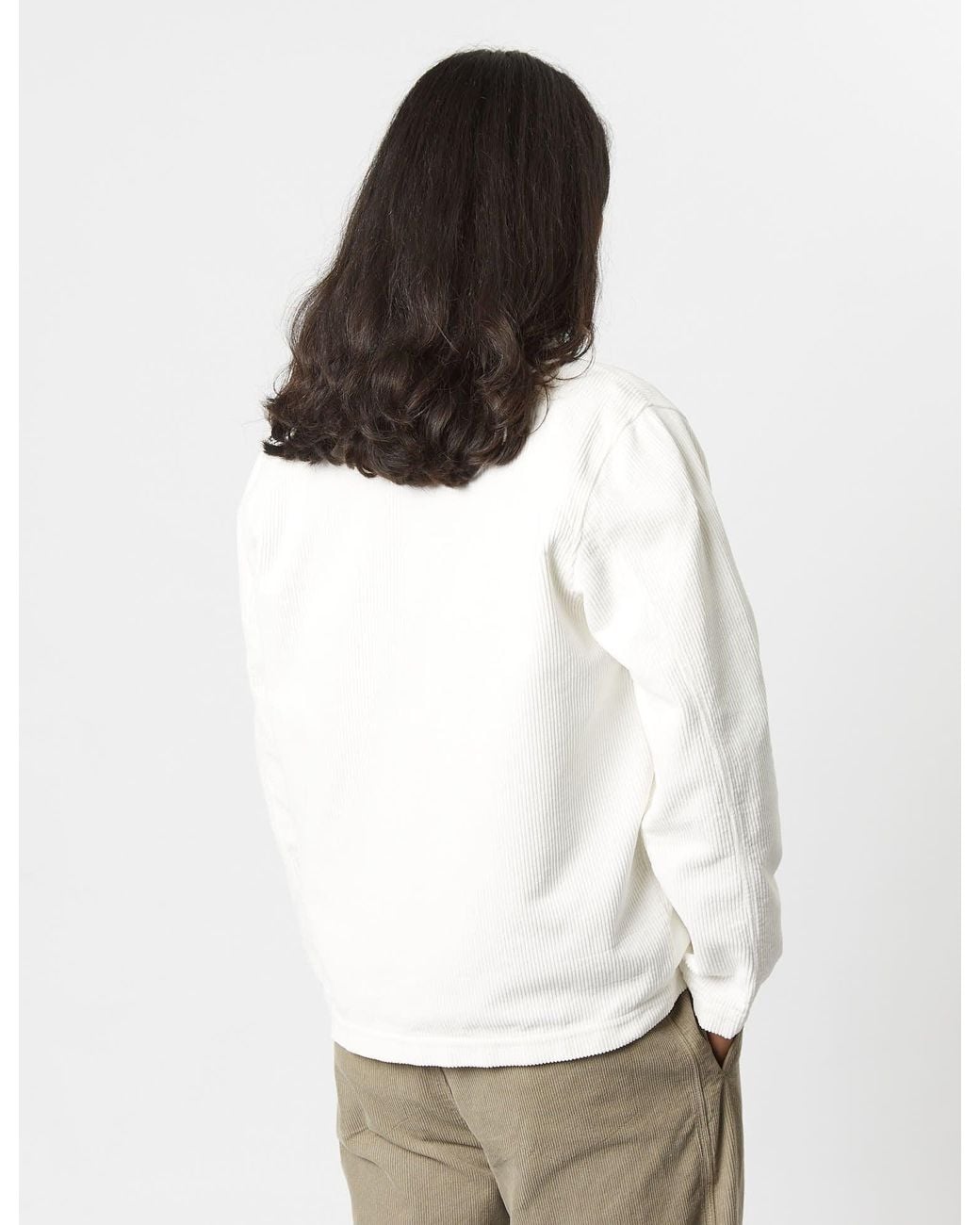 Universal Works White Field Jacket (Corduroy) for men