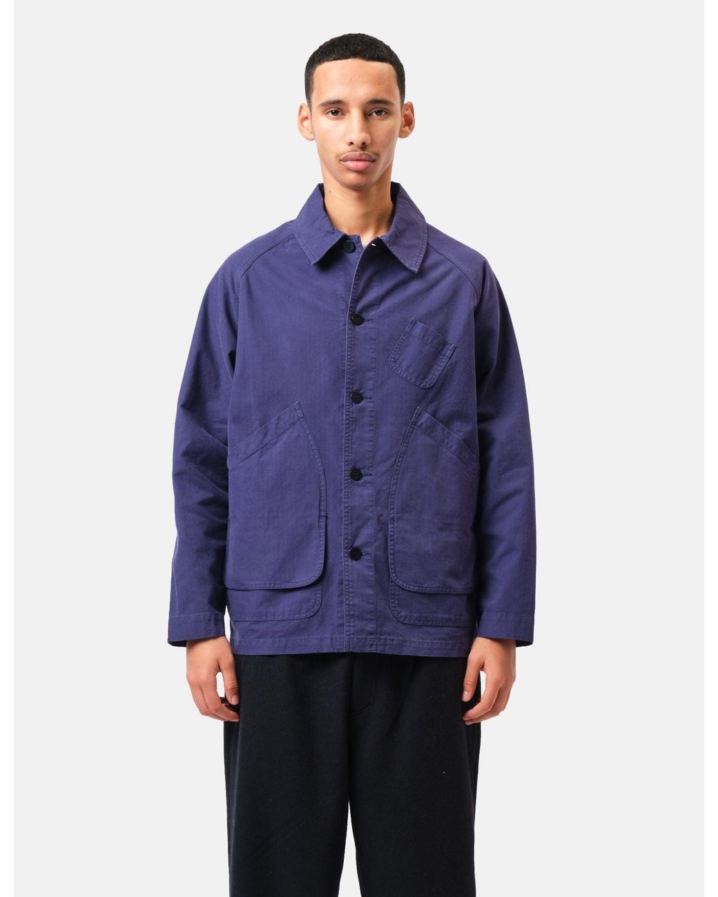 Laz Paz Blue La Paz Mantero Expedition Canvas Jacket for men