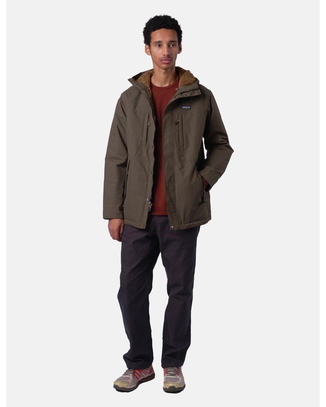 Patagonia Brown Isthmus Parka Jacket for men