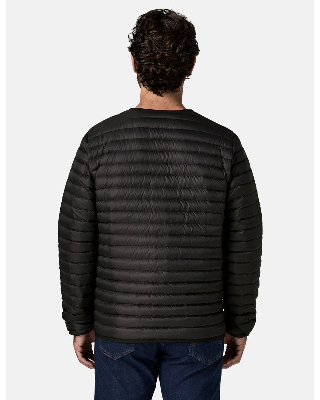 Patagonia Black Lightweight Down Sweater Cardigan for men