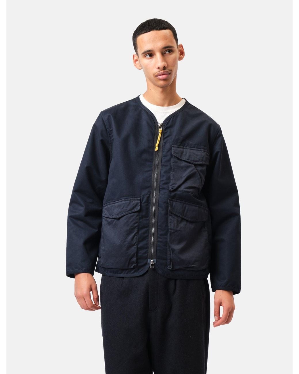 Universal Works Blue Parachute Liner Jacket (Polytech) for men