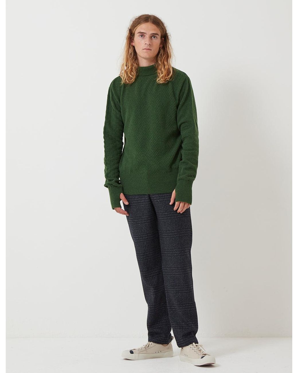 Oliver Spencer Green Talbot Roll Neck for men