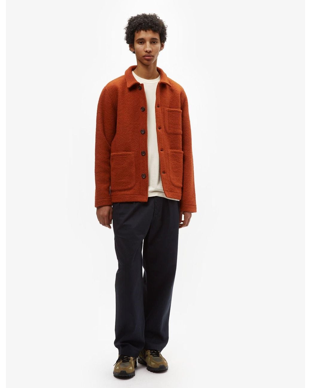 Universal Works Red Field Jacket (Wool) for men