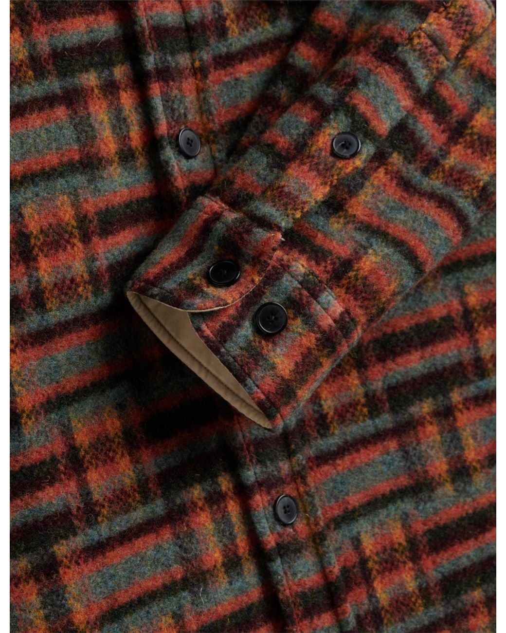 Portuguese Flannel Red Abstract Geometric Shirt for men