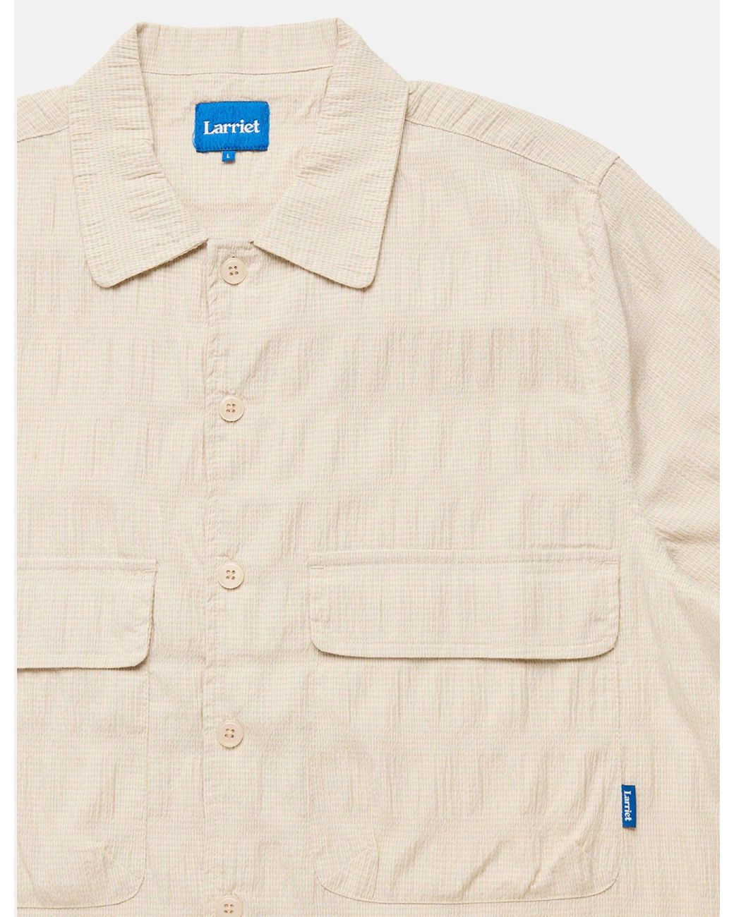 Larriet Natural Kendalls Short Sleeve Shirt for men