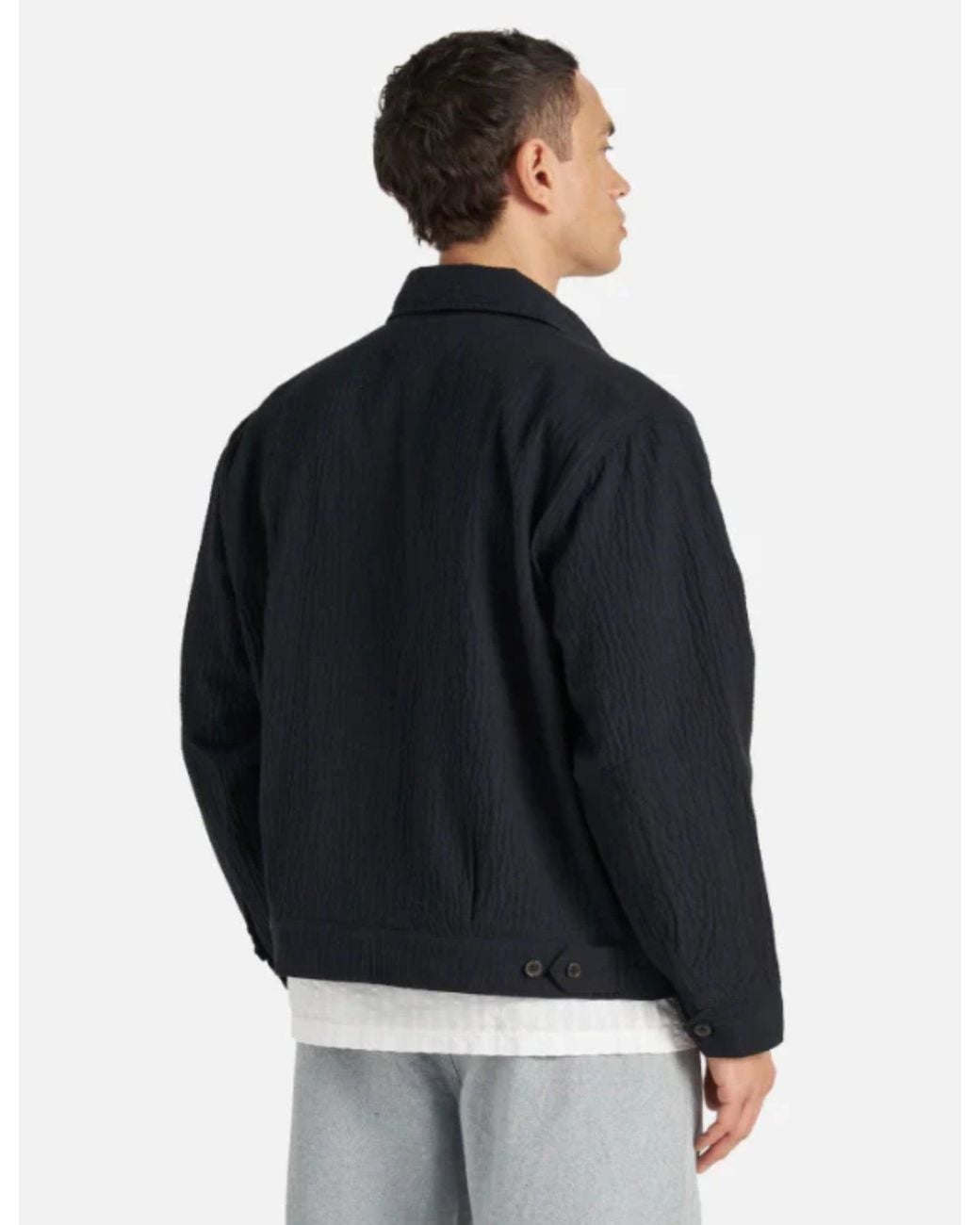 Universal Works Black E130 Jacket (Ospina Cotton) for men