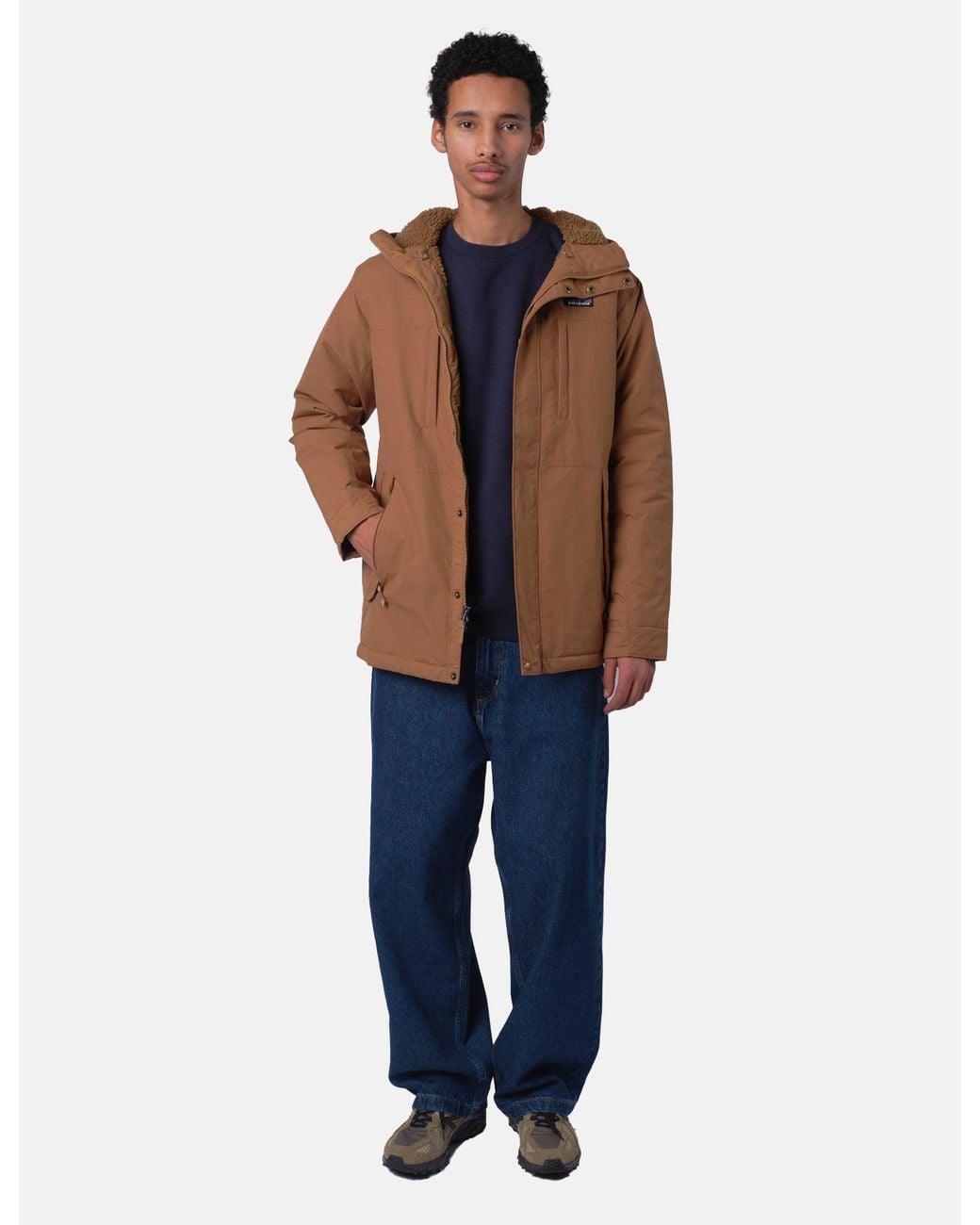 Patagonia Brown Isthmus Parka Jacket for men