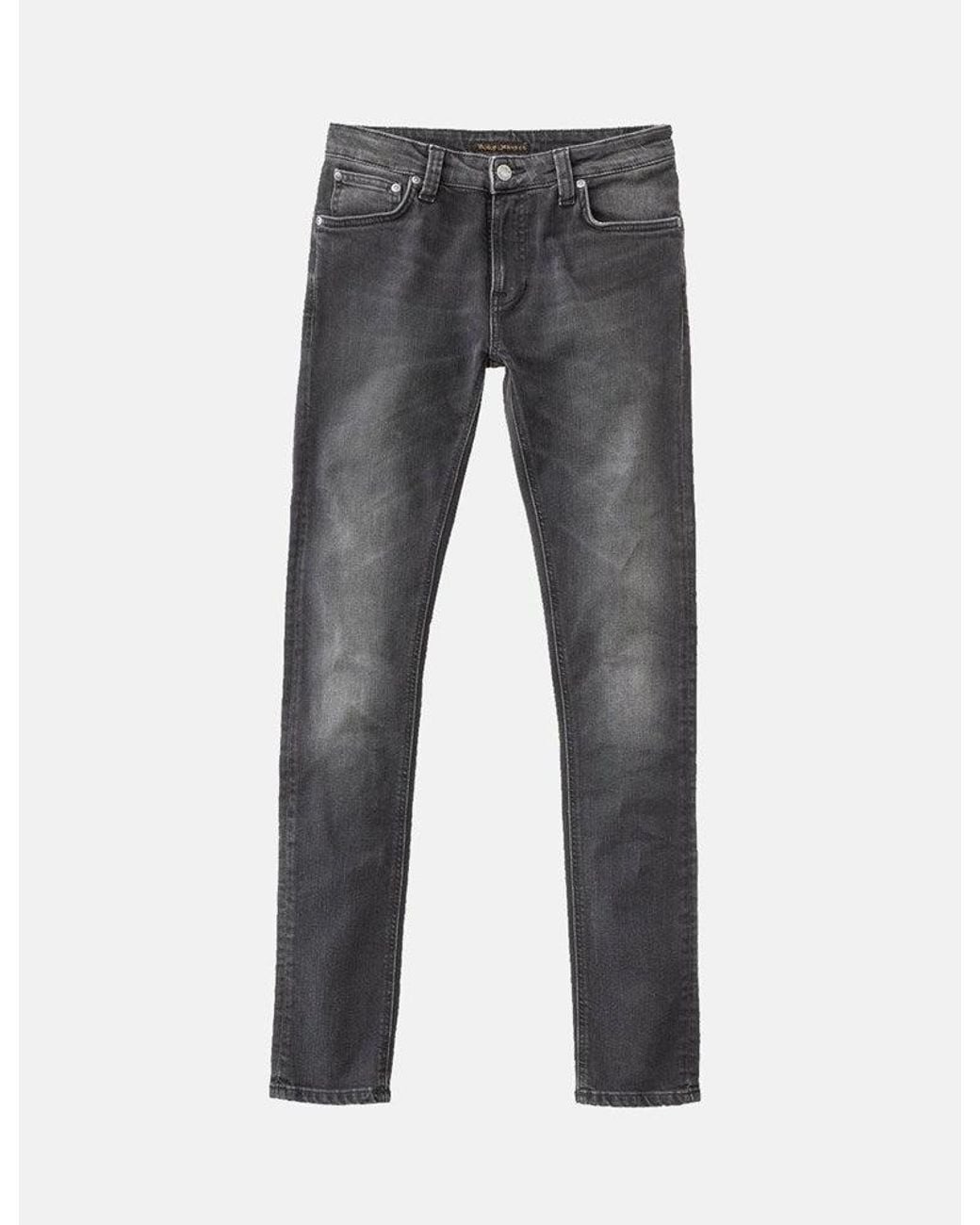 Nudie Jeans Black Nudie Skinny Lin Jeans (Super Tight) for men