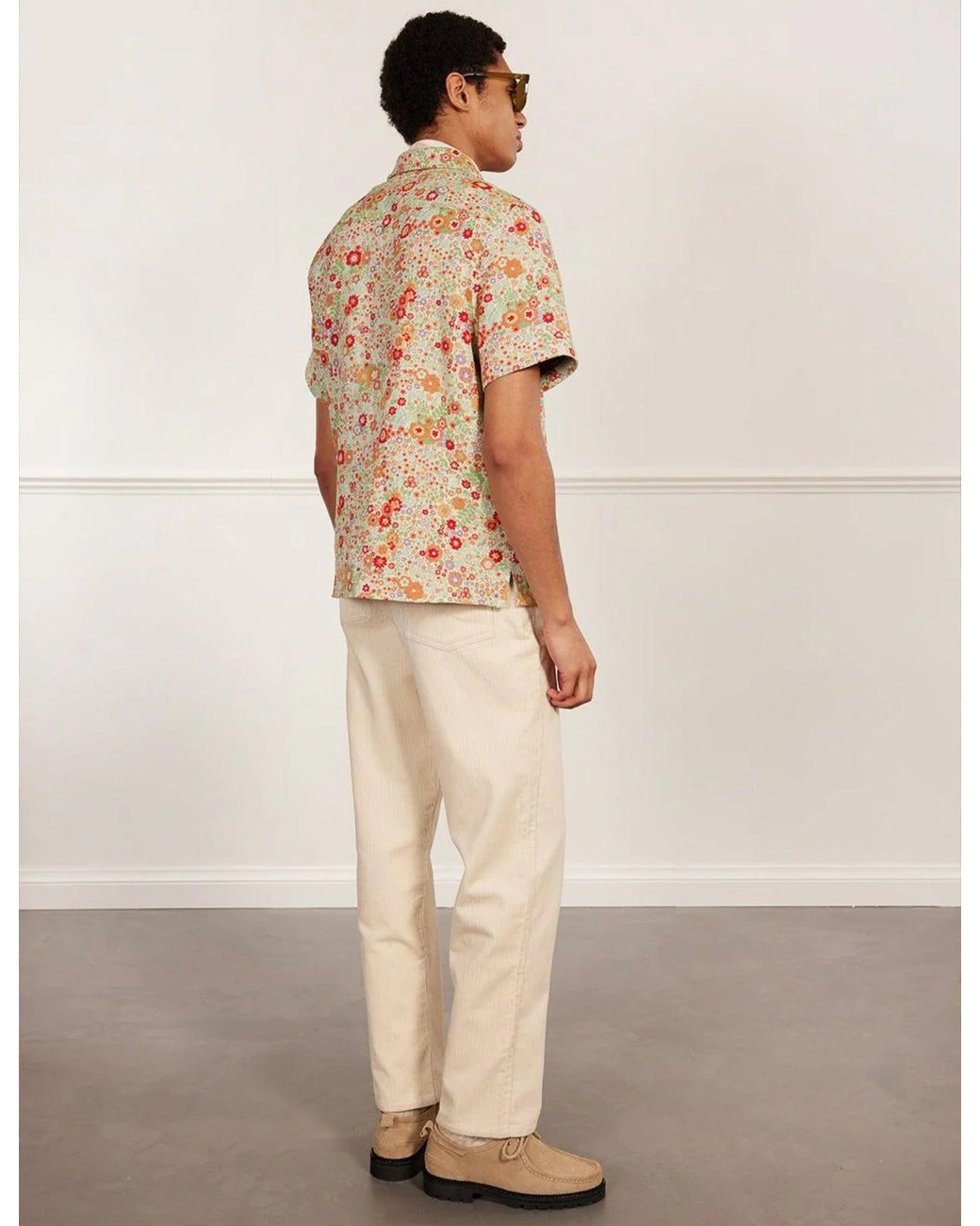 Percival Natural Clerk Floral Shirt for men