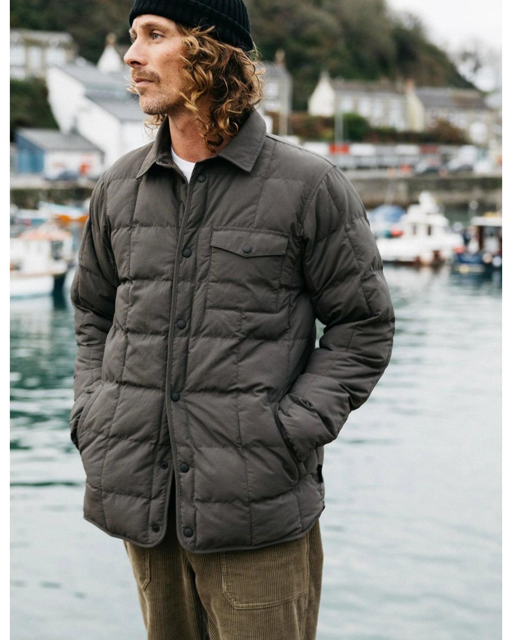FINISTERRE Gray Lapwing Shirt Jacket for men