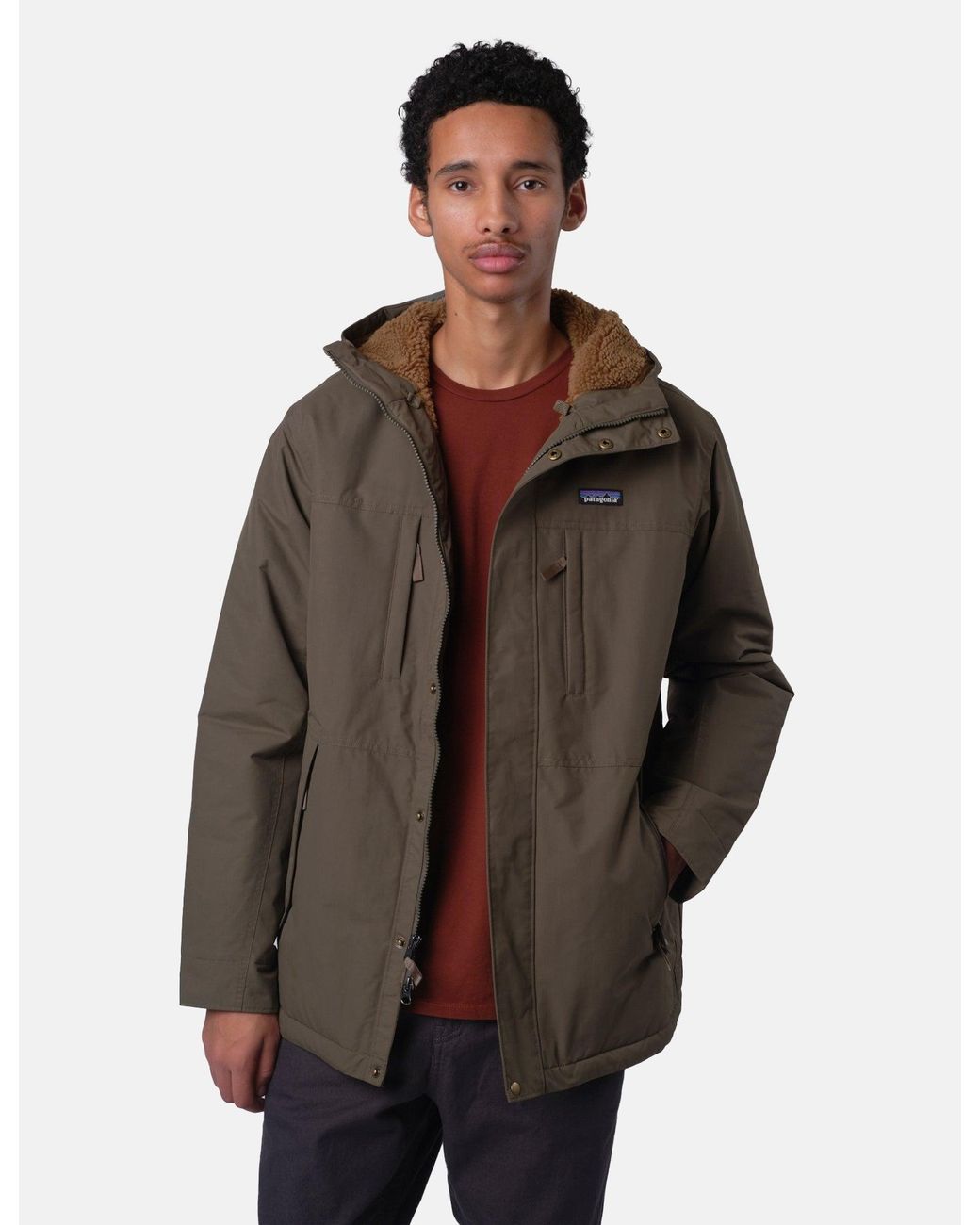 Patagonia Brown Isthmus Parka Jacket for men