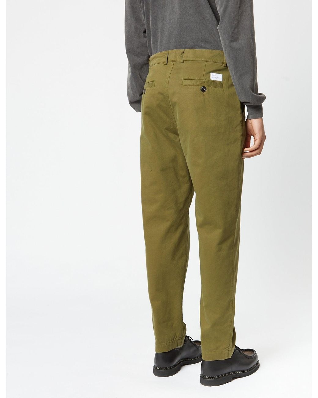 BHODE Green Everyday Pant Italian Cotton (Relaxed, Straight) for men