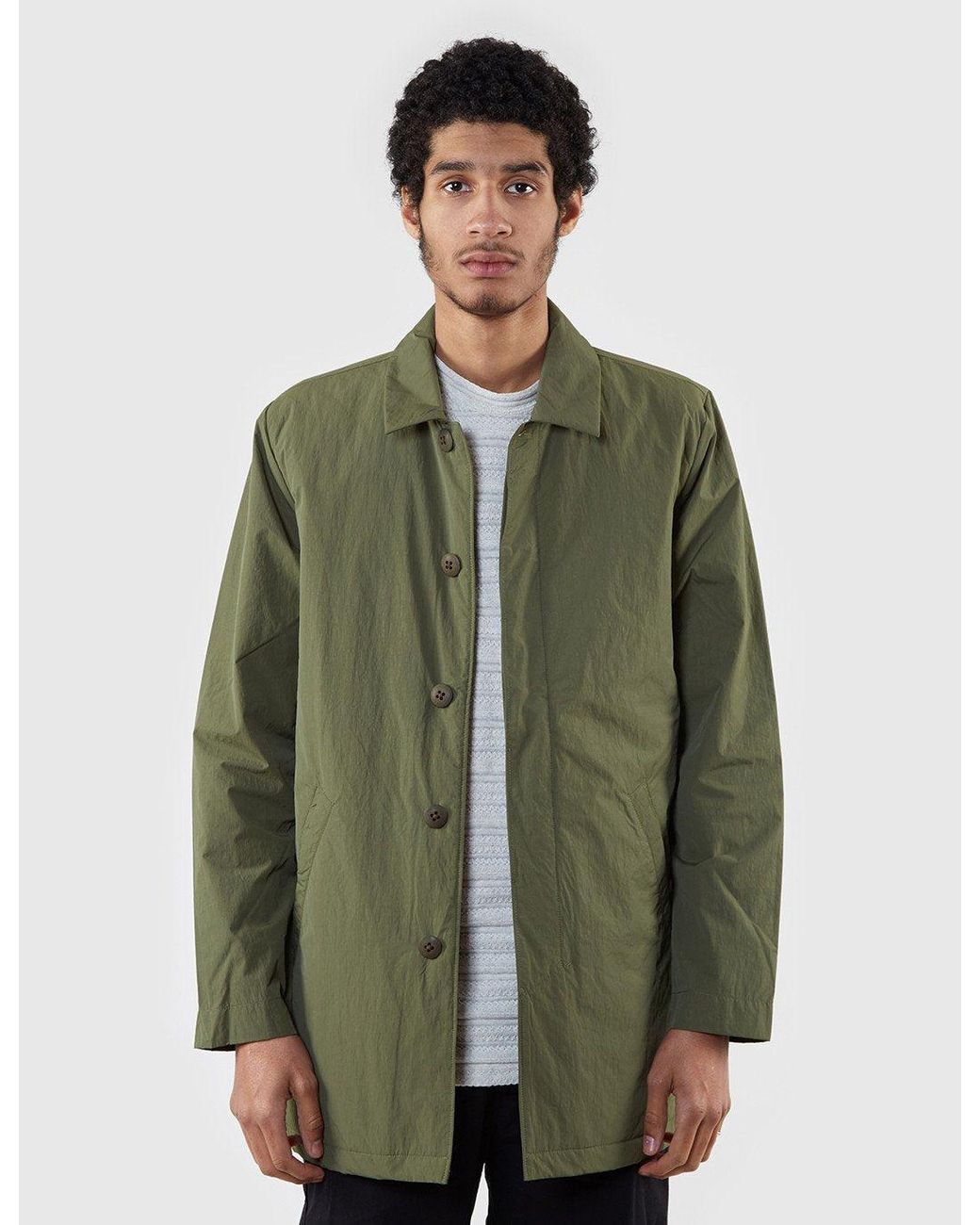Folk Green Folk Shell Mac for men