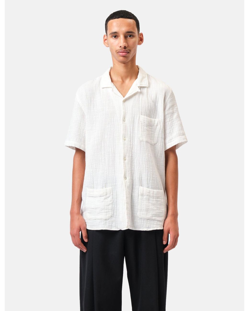 Laz Paz White La Paz Vitória Caribean-Style Shirt for men