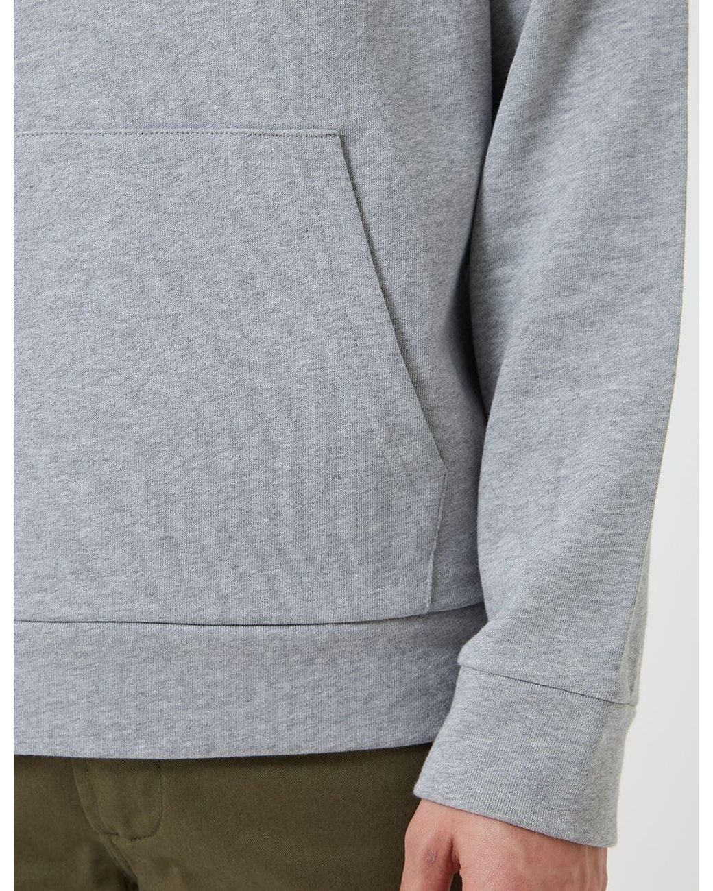 A.P.C. Gray Stamp Hoodie for men