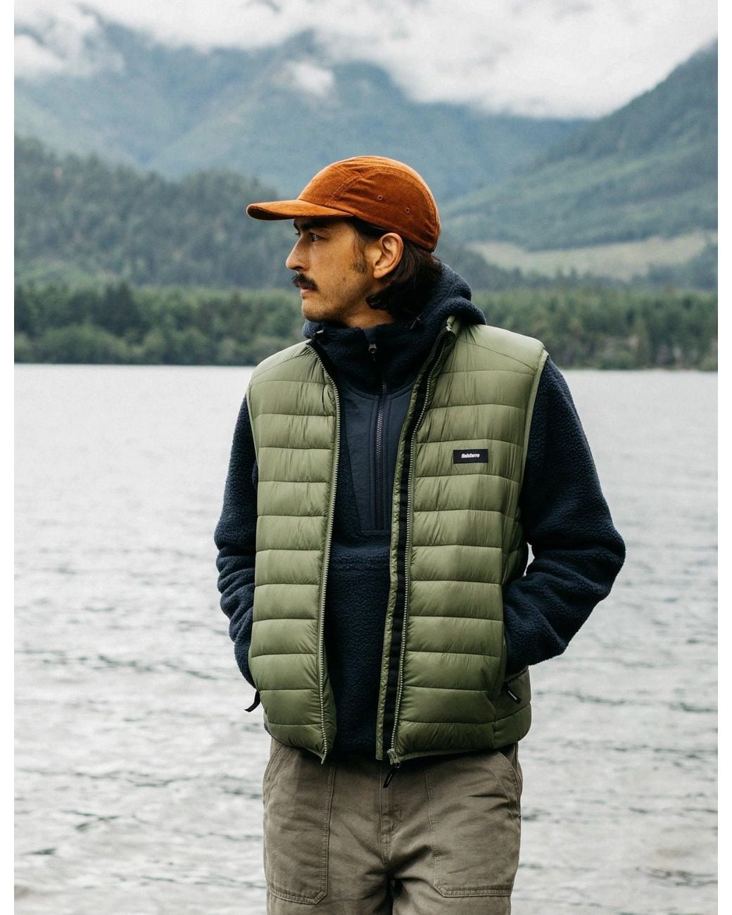 FINISTERRE Green Nimbus Gilet for men