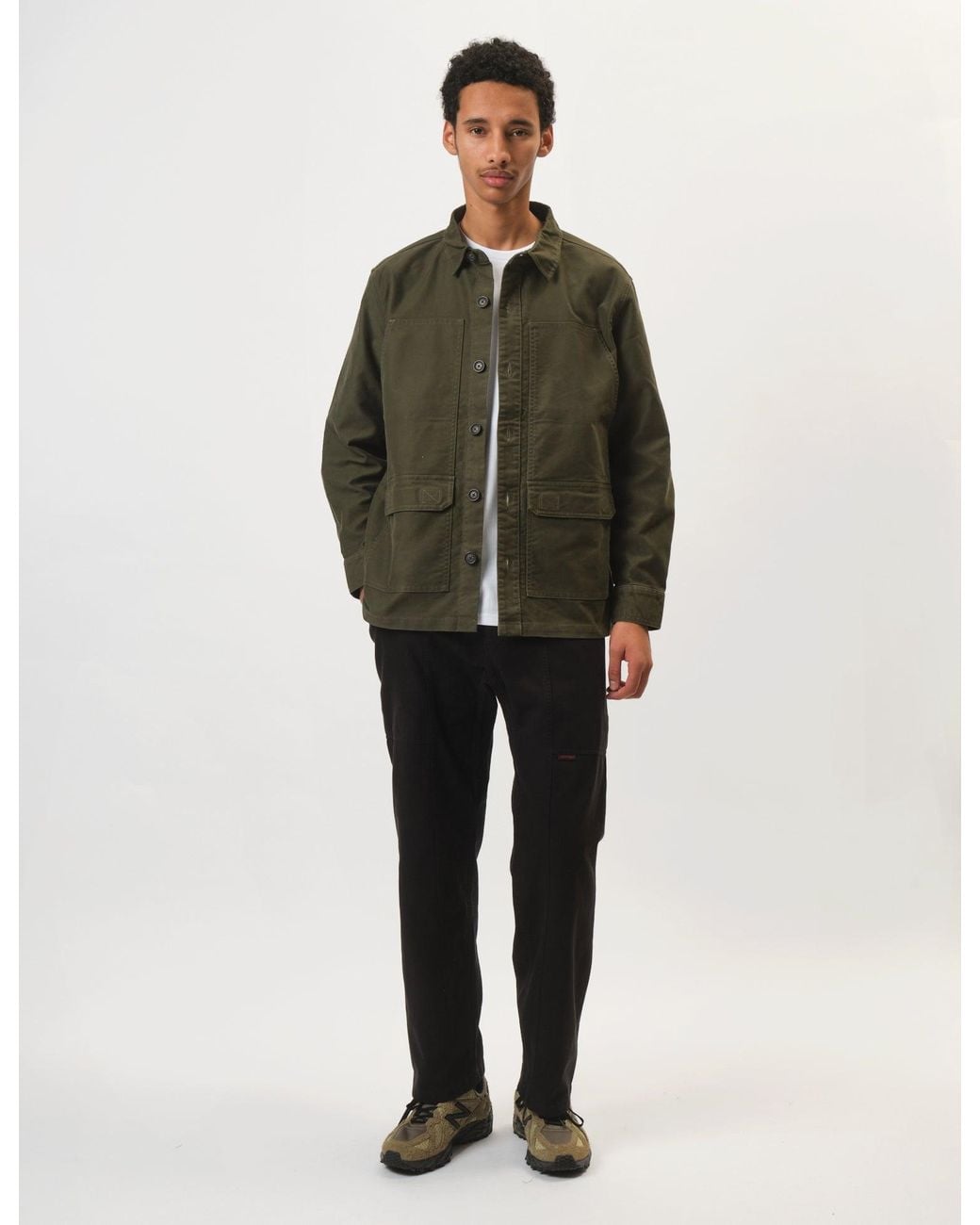 Barbour Green Newbirch Cotton Sateen Overshirt for men