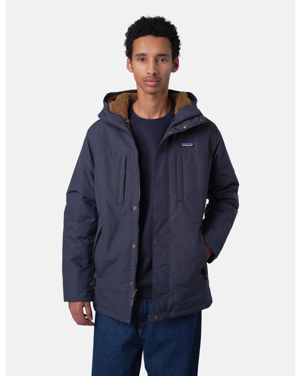 Patagonia Blue Isthmus Parka Jacket for men