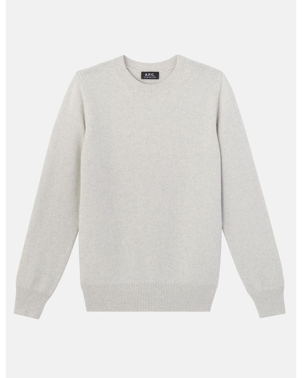 A.P.C. Gray Colin Knit Sweatshirt for men