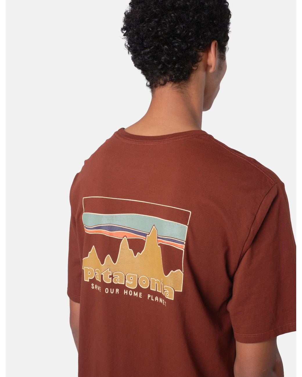 Patagonia Red '73 Skyline Organic T-Shirt for men