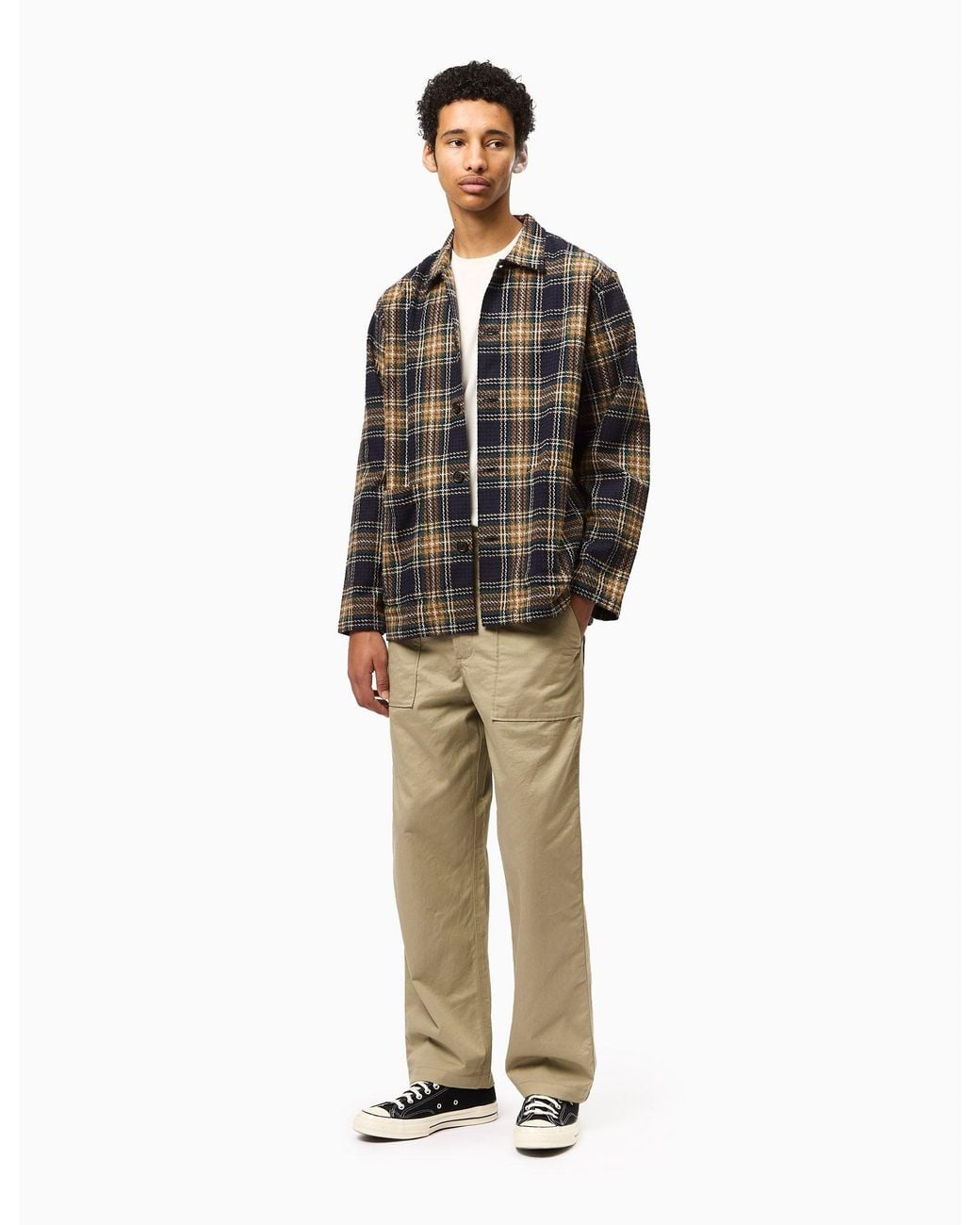 Universal Works Gray Easy Jacket (Lake Cotton) for men