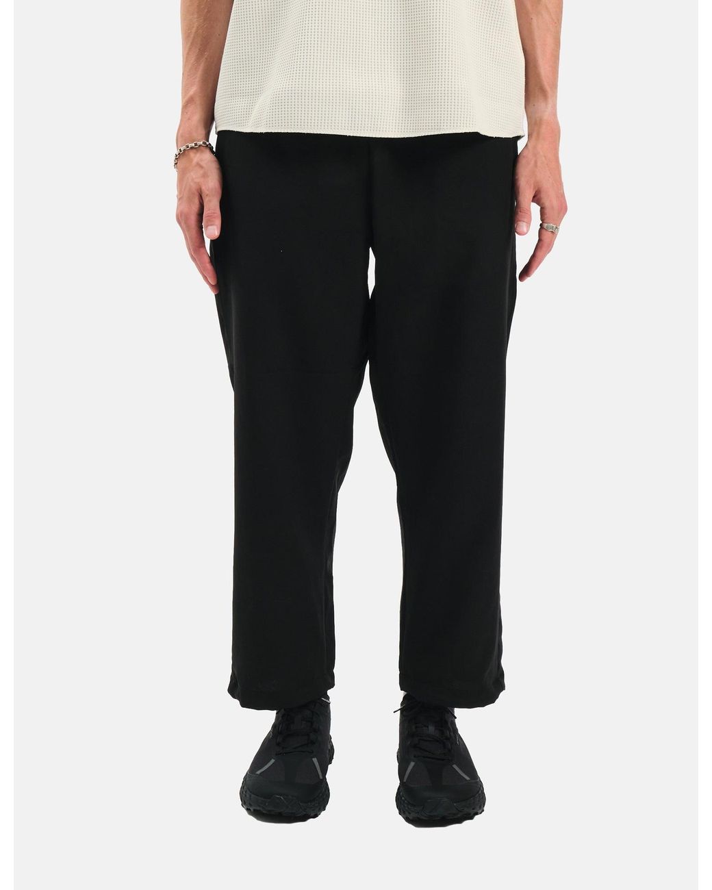 Goldwin Black Wide Leg Easy Pants for men
