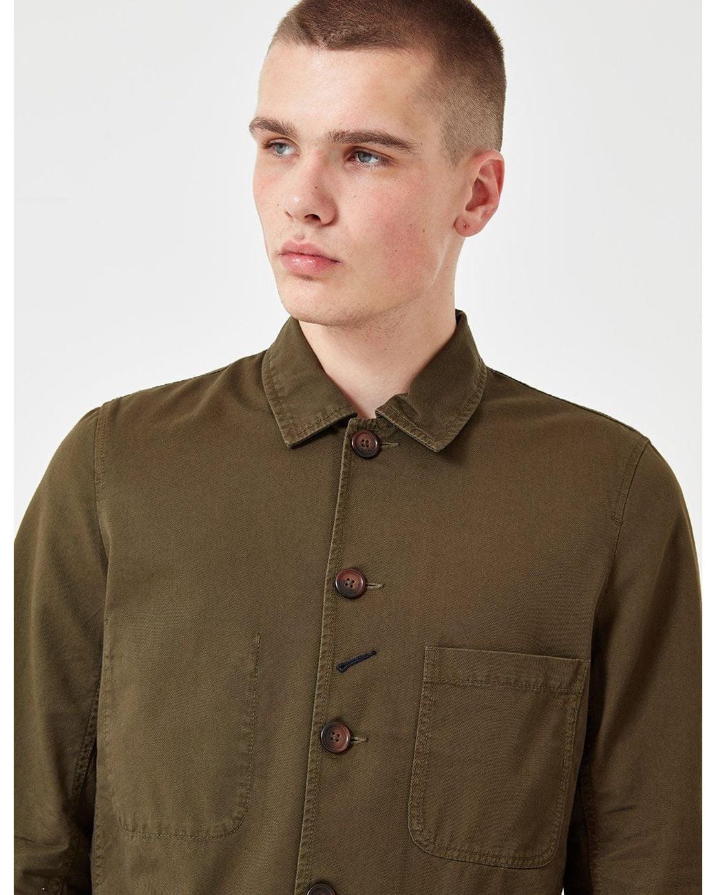 Universal Works Brown Bakers Jacket for men