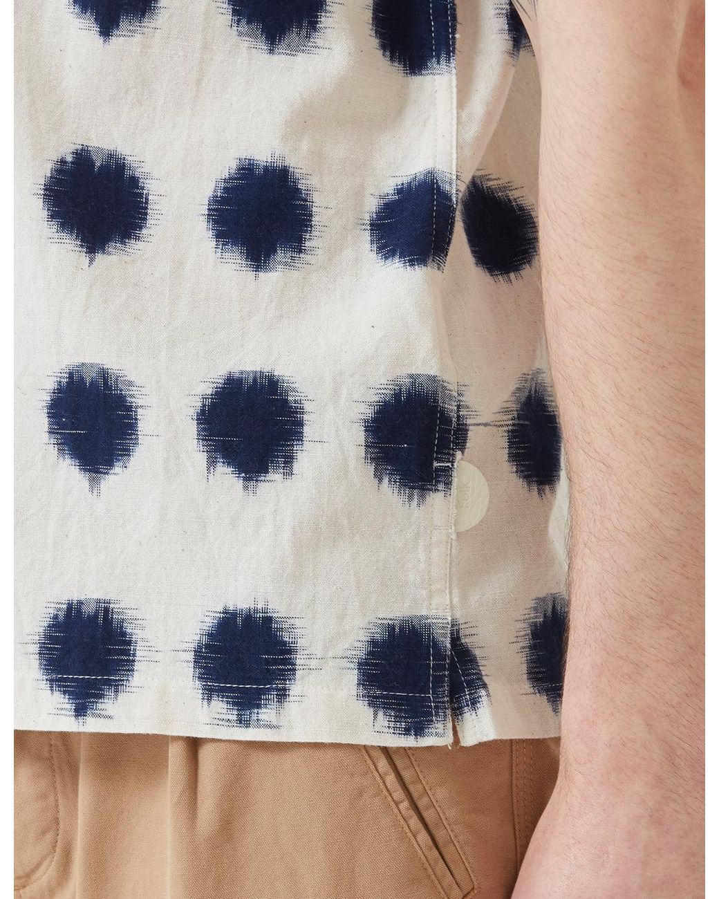 Folk Blue Folk Soft Collar Shirt for men