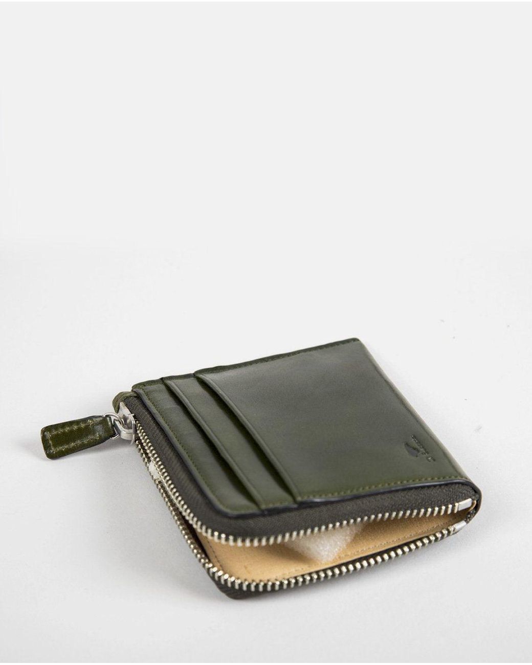 Il Bussetto Green Small Zip Wallet (Leather) for men
