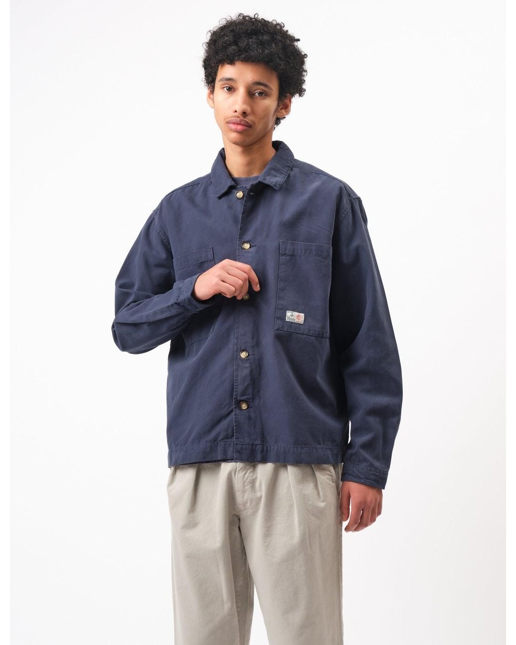 BHODE Blue Hunting Overshirt Twill for men