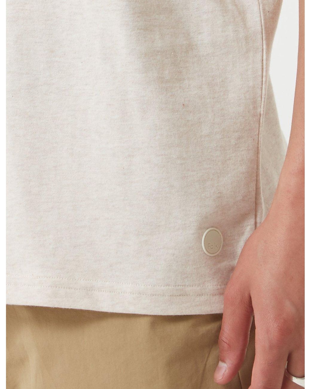Folk White Folk Angle Pocket T-Shirt for men