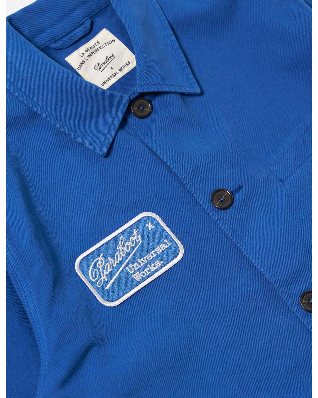 Universal Works Blue X Paraboot Warmus Jacket (Derek Twill) for men